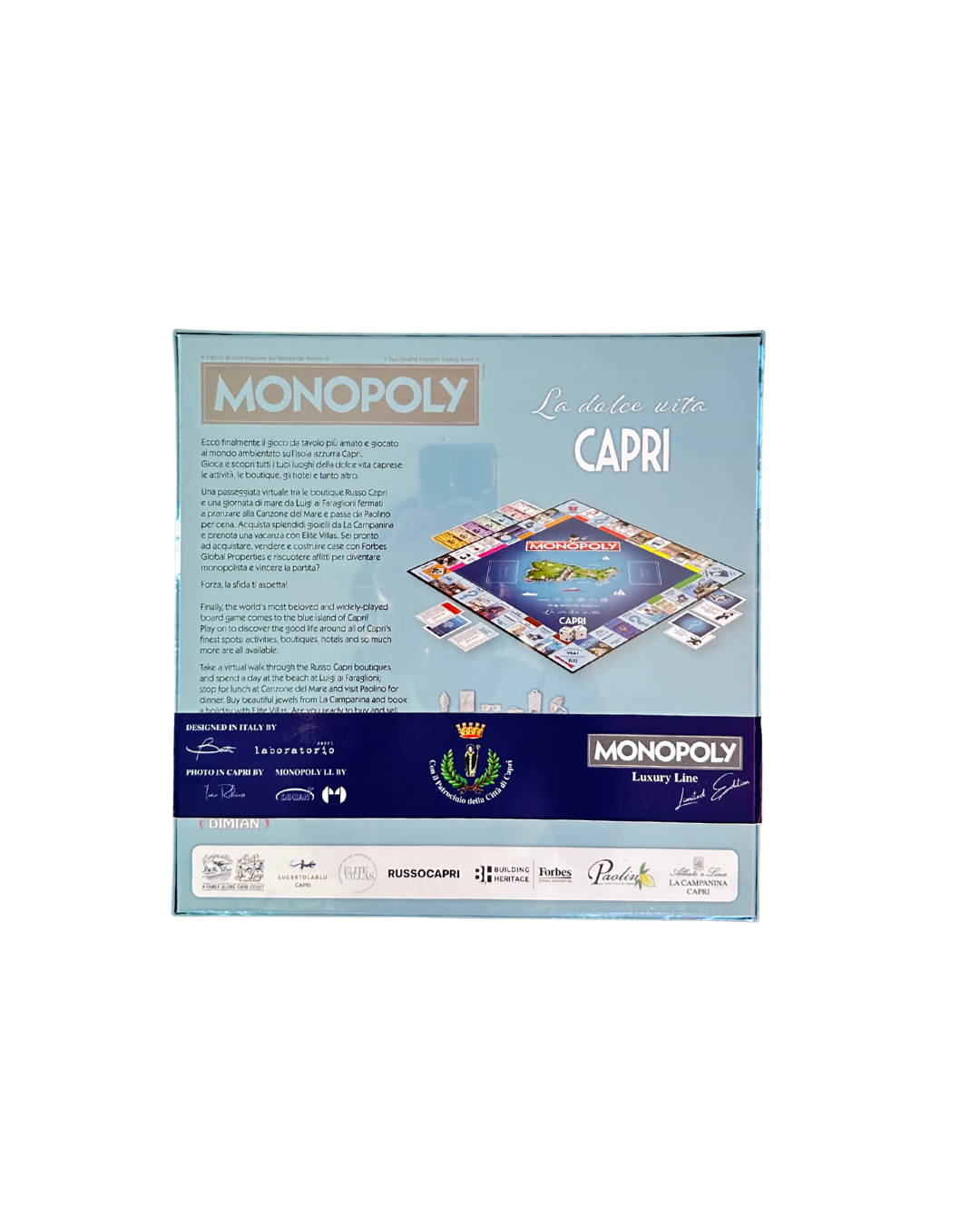 MONOPOLY CAPRI π La Dolce Vita - LIMITED EDITION